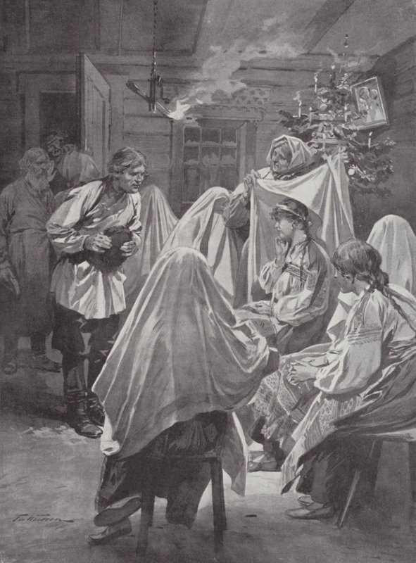 Brudval på julafton av Frederic de Haenen