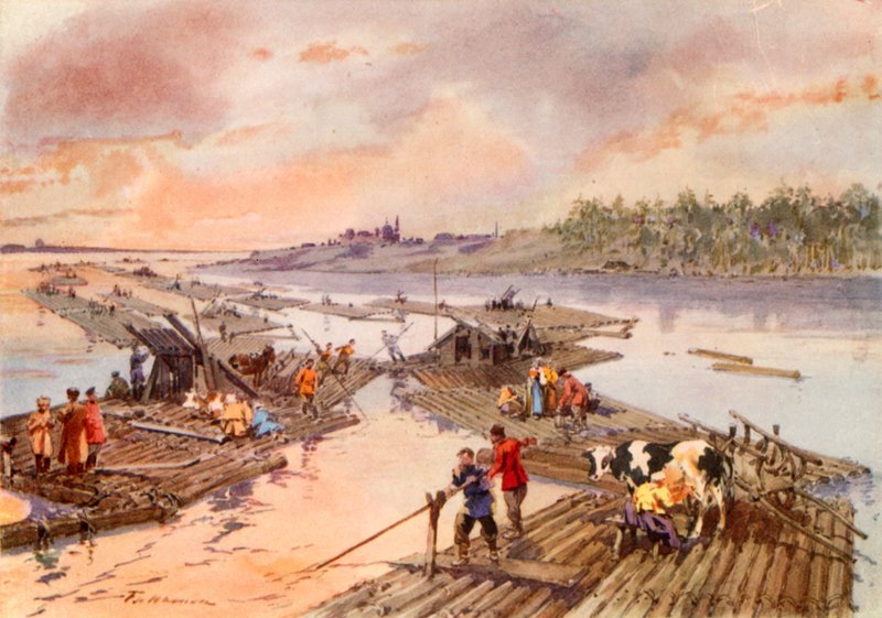 Flottar på Volga av Frederic de Haenen