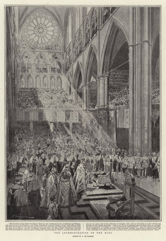 Kungens intronisation av Frederic de Haenen