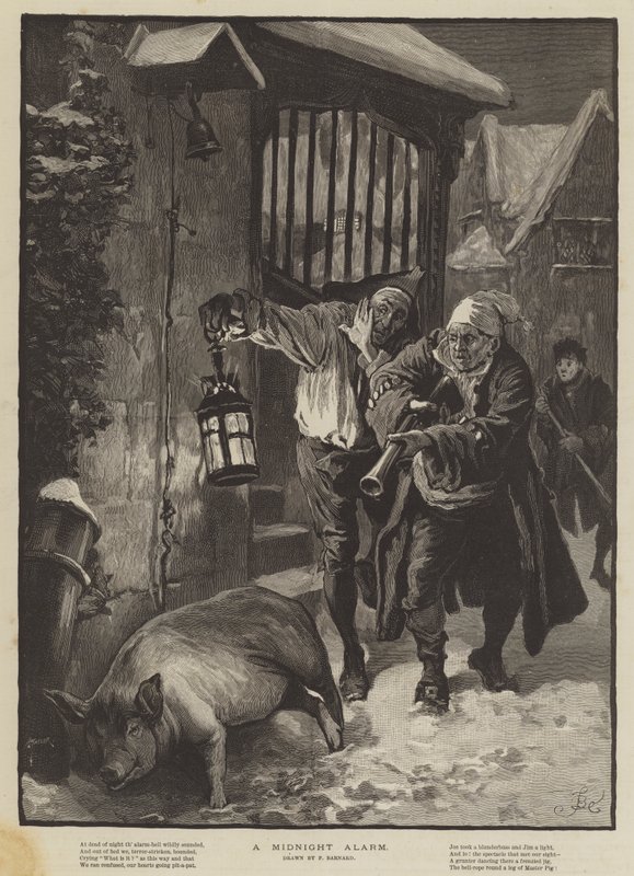 Ett midnattslarm av Frederick Barnard