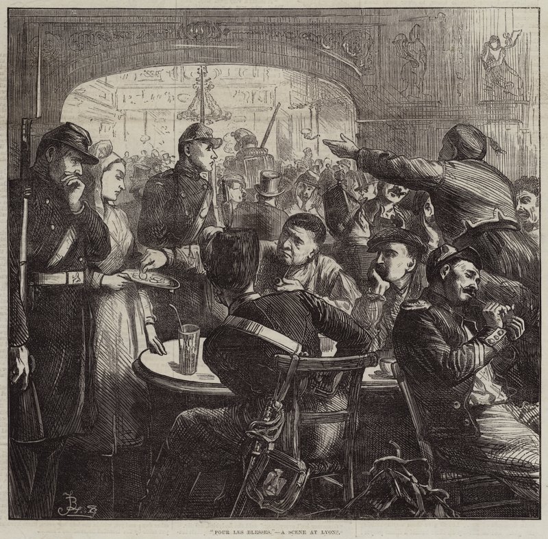 Pour les Blesses, en scen i Lyon av Frederick Barnard