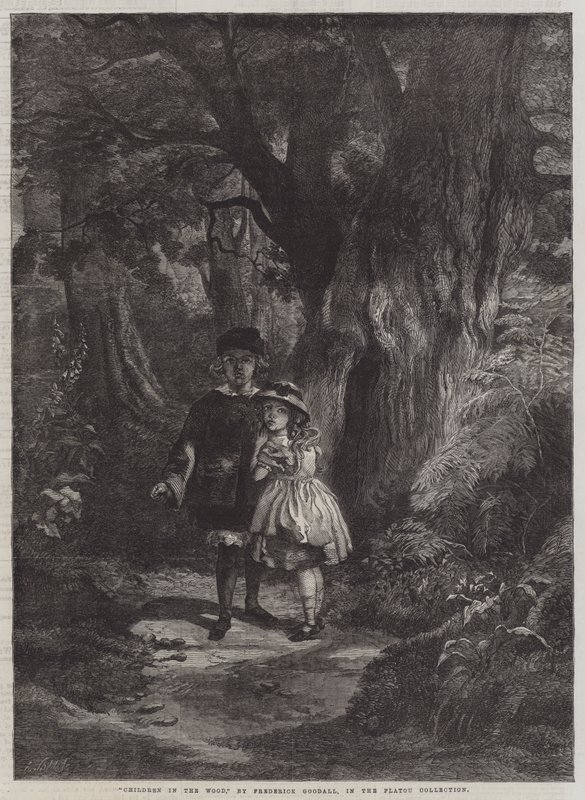 Barn i skogen av Frederick Goodall