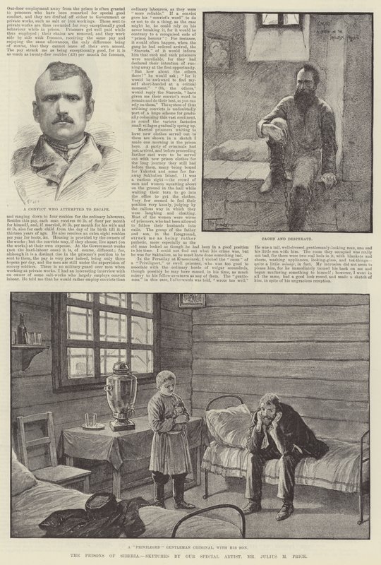 Fängelserna i Sibirien av Frederick Pegram