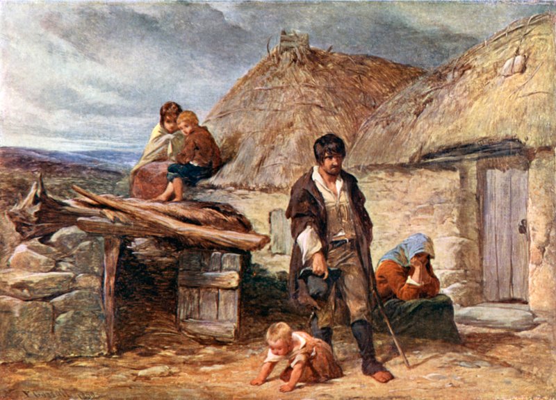 En irländsk vräkning av Frederick (after) Goodall