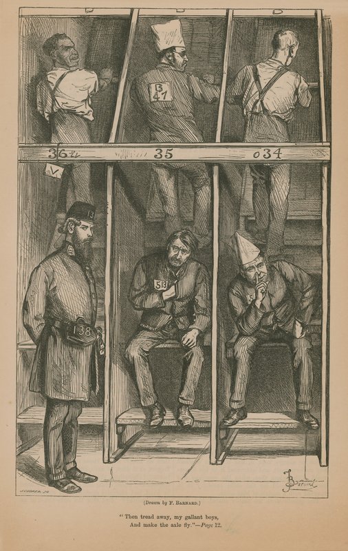 Fångar på tramphjulet av Frederick Barnard