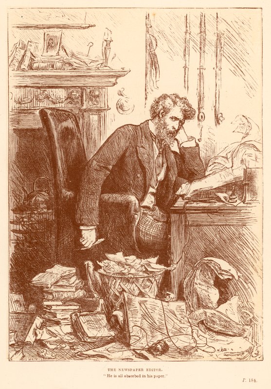 Tidningsredaktören av Frederick Barnard
