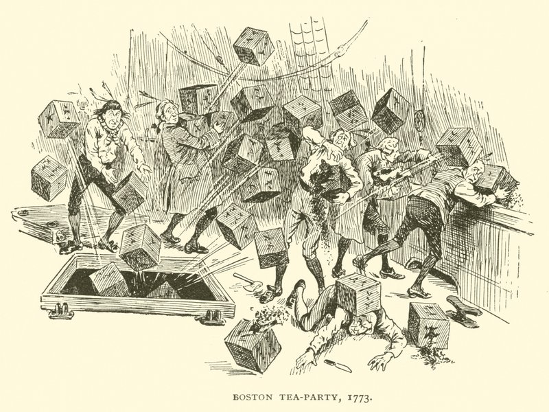 Boston Tea-party, 1773 av Frederick Burr Opper
