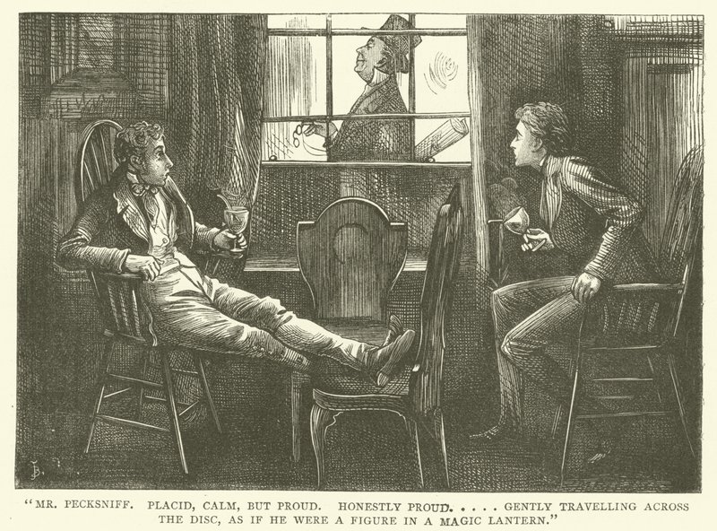 Illustration för Martin Chuzzlewit av Frederick L. Bernard