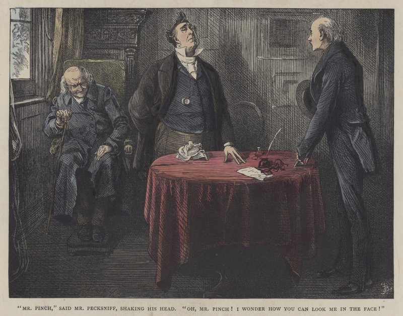 Illustration för Martin Chuzzlewit av Frederick L. Bernard