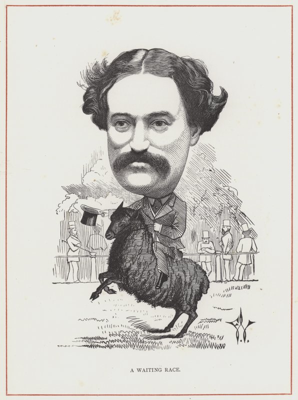 Edmund Yates av Frederick Waddy