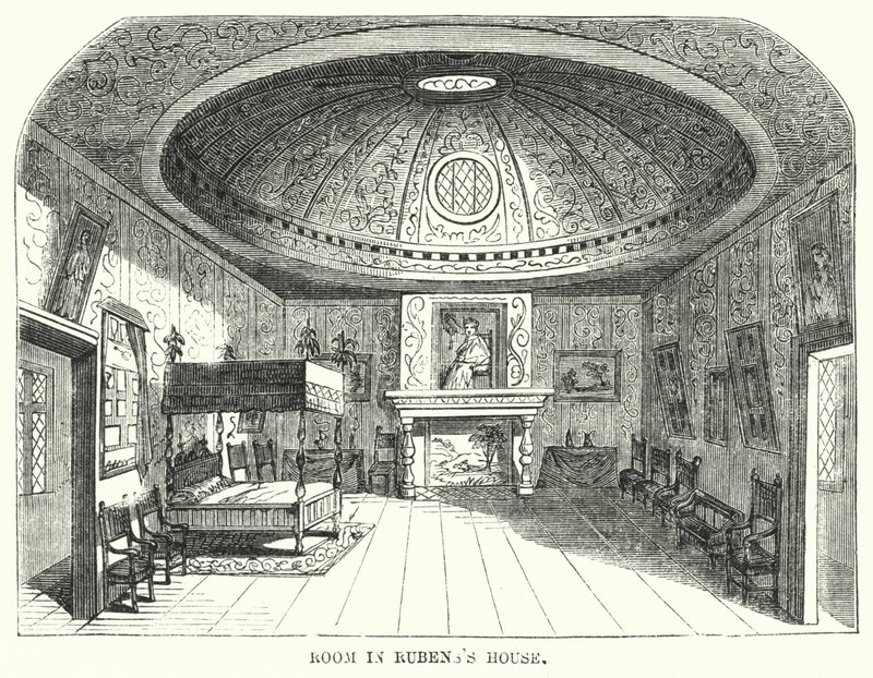 Rum i Rubens hus (gravyr) av Frederick William Fairholt