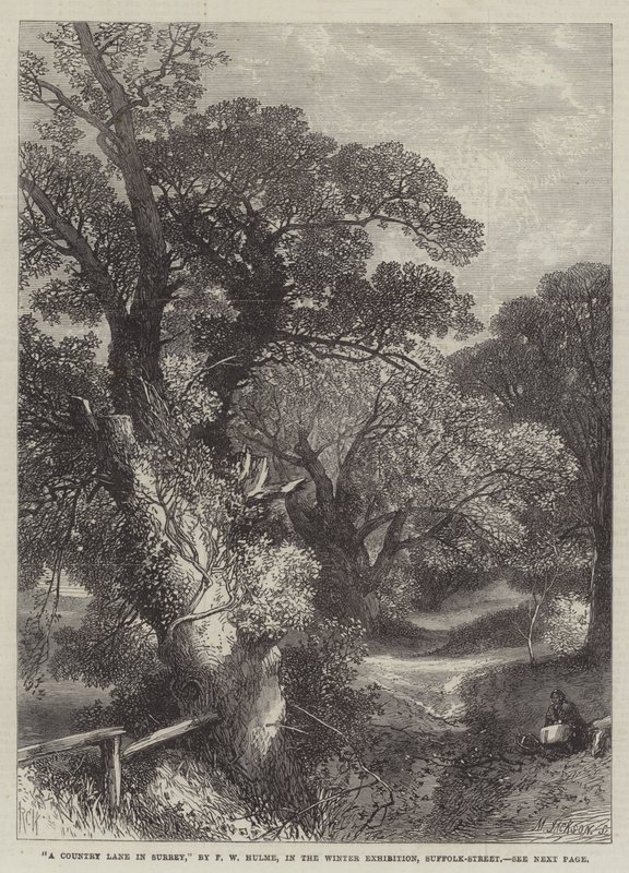 En landsväg i Surrey av Frederick William Hulme