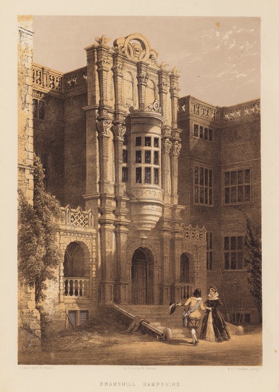 Bramshill, Hampshire (akvatint) av Frederick William Hulme