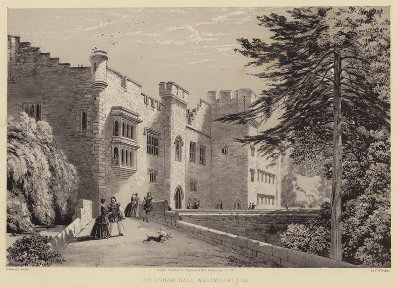Brougham Hall, Westmoreland (gravyr) av Frederick William Hulme