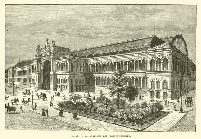 Huvudfasaden Av Palais De LIndustrie av French School