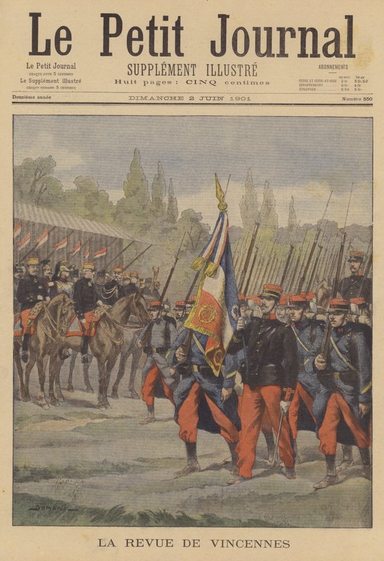 Franska armén recension på Vincennes av French School