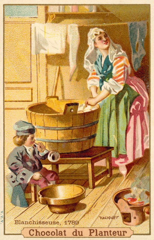 Tvätteri, 1789 av French School