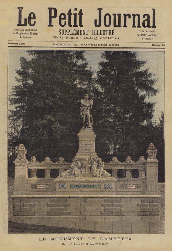 Monument till Leon Gambetta vid Ville d