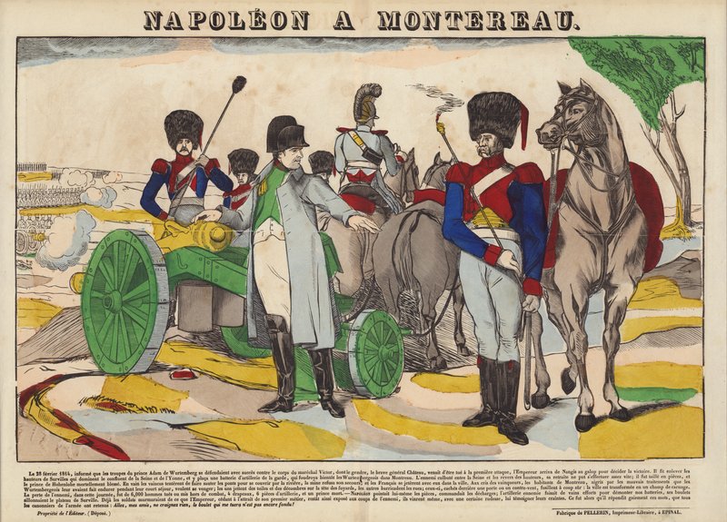 Napoleon A Montereau av French School