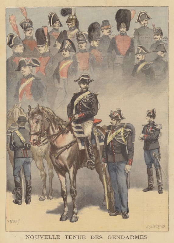 Ny uniform för franska gendarmeriet av French School