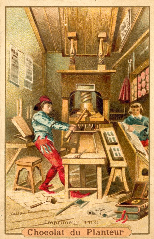 Skrivare, 1400 av French School
