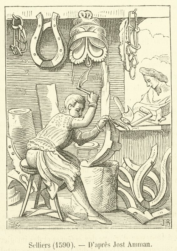 Sadelmakare, 1590 av French School