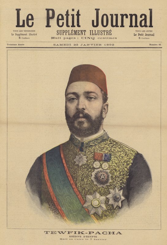 Tewfik Pasha, Khedive i Egypten av French School