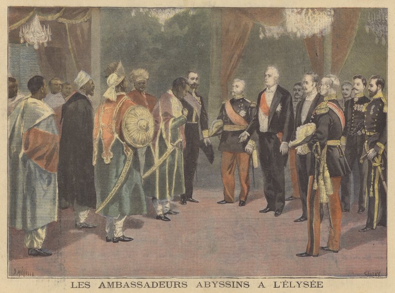 Abessiniernas ambassadörer vid Elyseepalatset av French School
