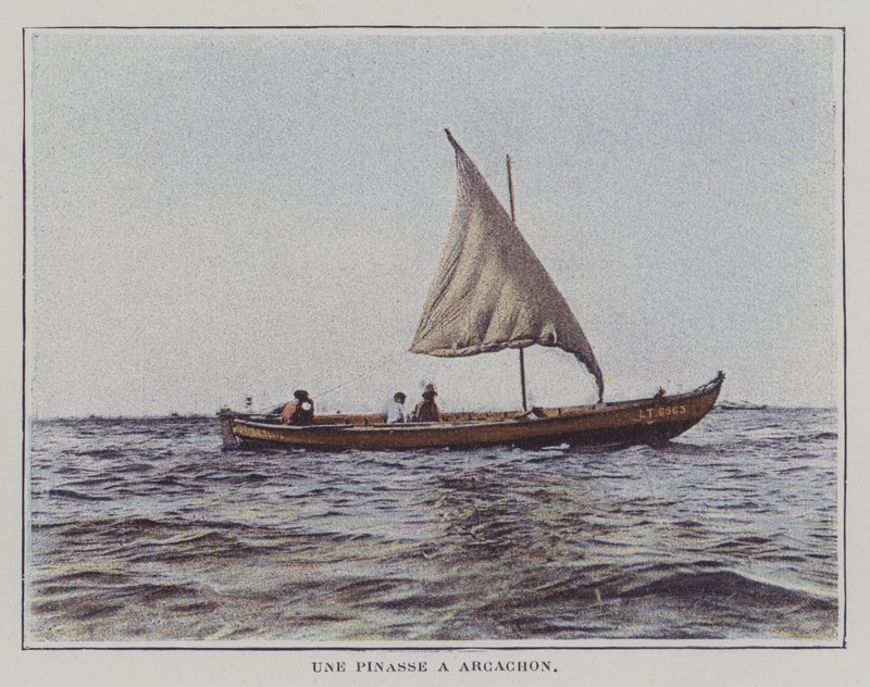 En pinnace i Arcachon, Frankrike (färgfoto) av French Photographer