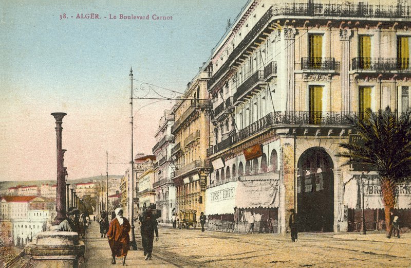 Alger, Algeriet, Boulevard Carnot av French Photographer