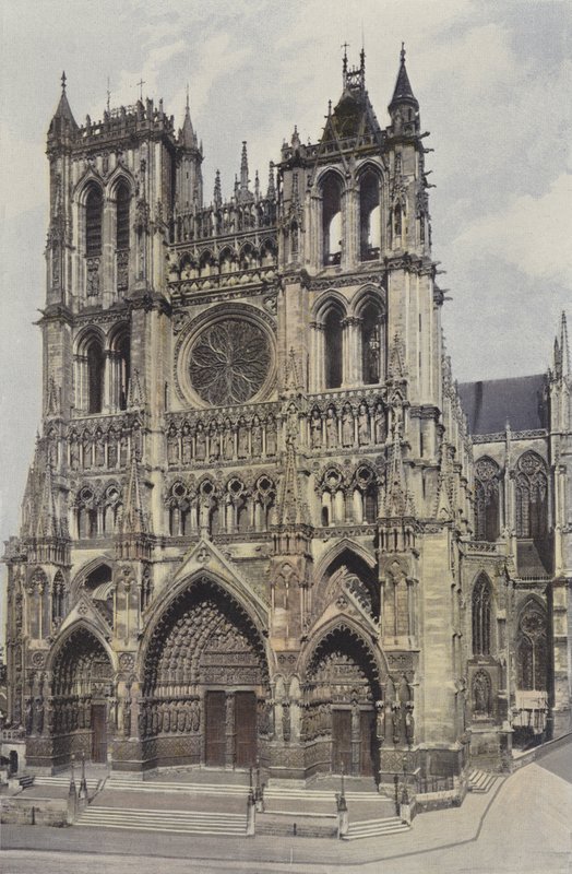 Amiens, katedralens fasad av French Photographer