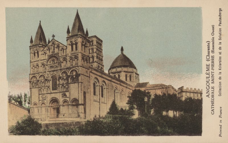 Angouleme, Charente, Saint-Pierre-katedralen av French Photographer