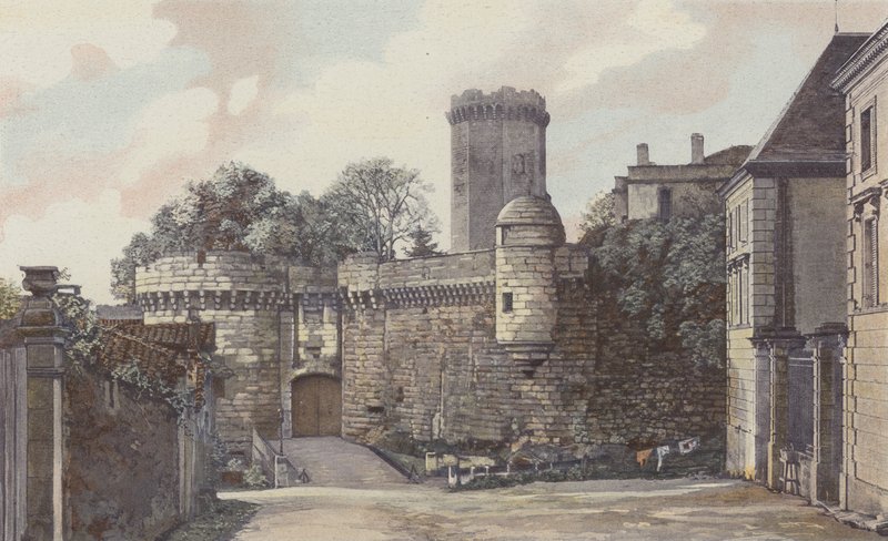 Bourdeilles, Chateau, Entrésidan av French Photographer