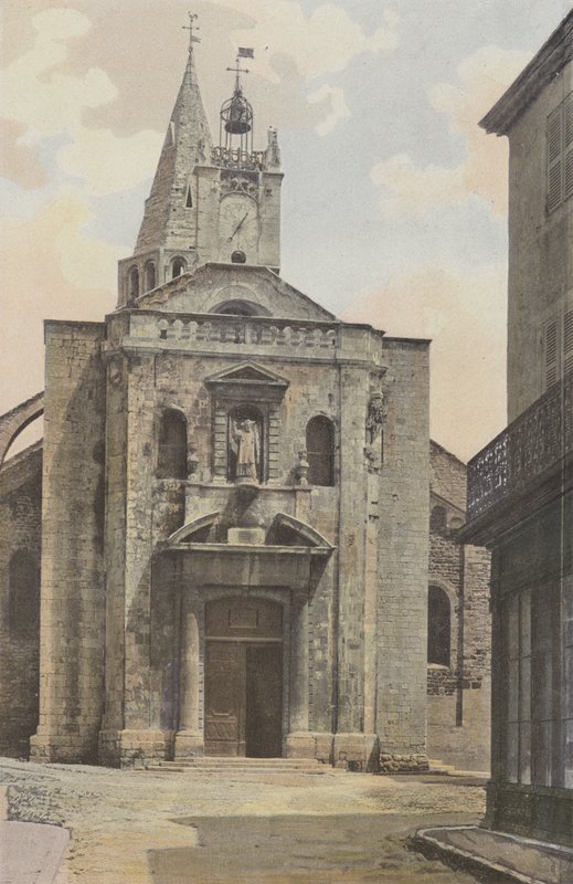 Bourg-Saint-Andeol, Kyrka, Fasad O av French Photographer
