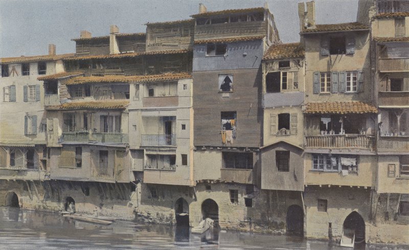 Castres, hus på stranden av Agout av French Photographer