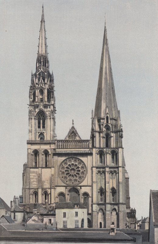 Chartres, Notre-Dame-katedralen, Fasad O av French Photographer