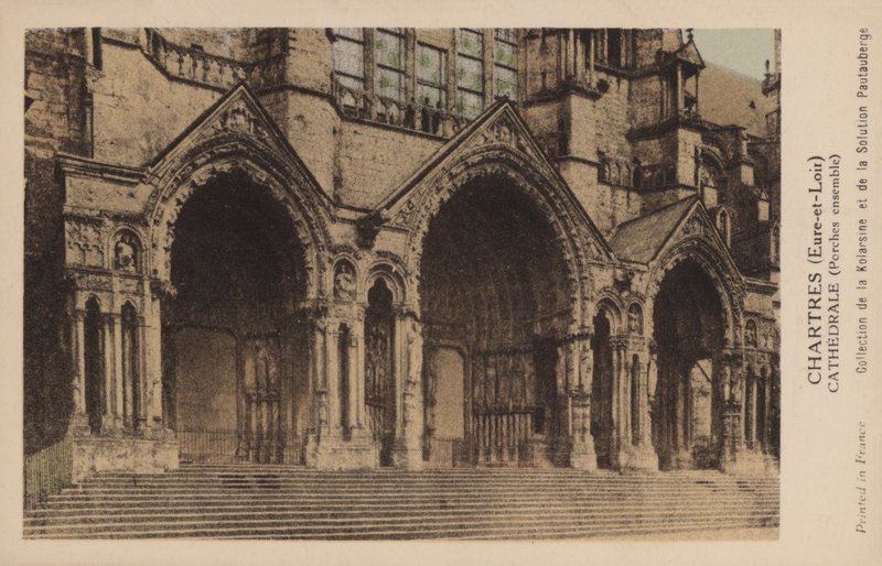 Chartres, Eure-Et-Loir, katedralen, veranda tillsammans av French Photographer