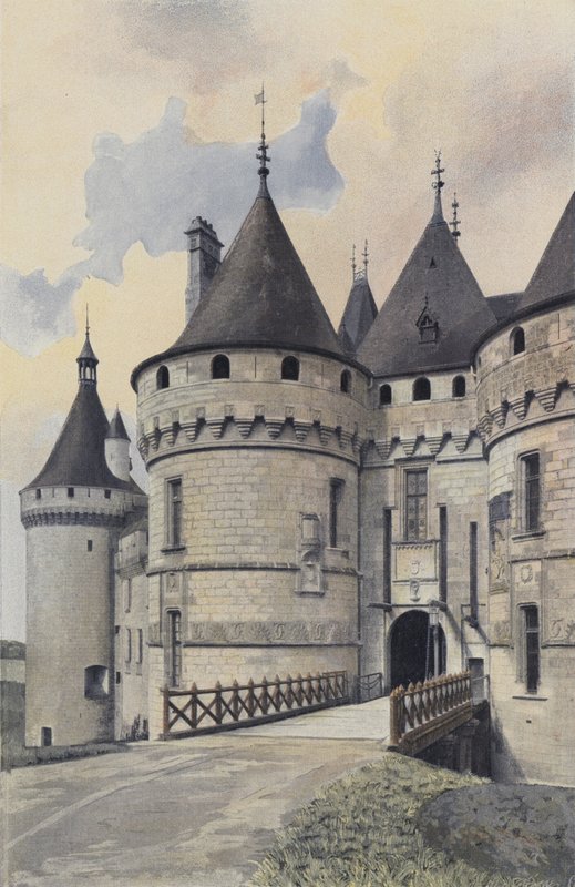 Chaumont-sur-Loire, Ingång till slottet av French Photographer