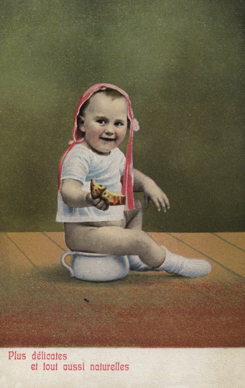Barn som sitter på potta av French Photographer