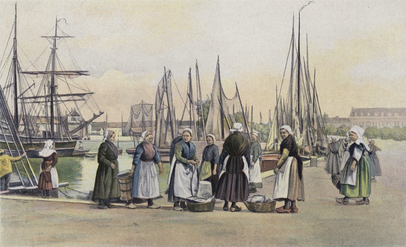 Concarneau, hamnen av French Photographer