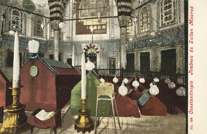 Konstantinopel, Sultan Mourads grav av French Photographer