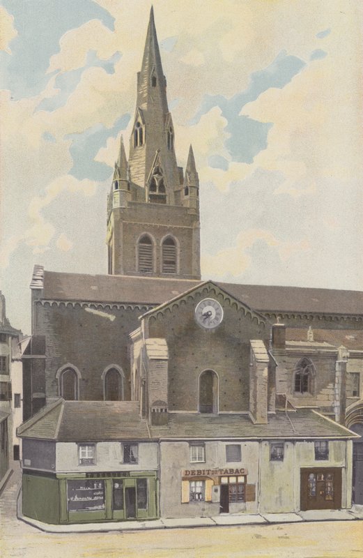 Grenoble, Church of Saint-Andre, Cote N av French Photographer