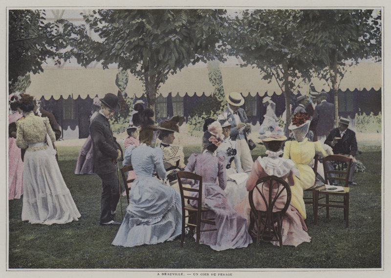 Semesterfirare i Deauville, Frankrike (färgfoto) av French Photographer