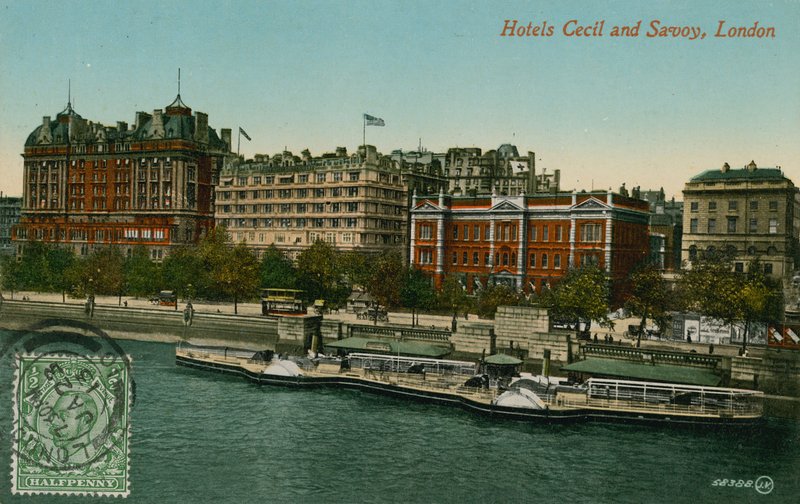 Hotell Cecil och Savoy, London av French Photographer