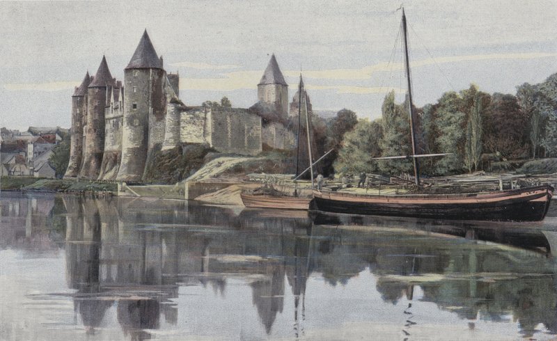 Josselin, slottet i familjen Rohan av French Photographer