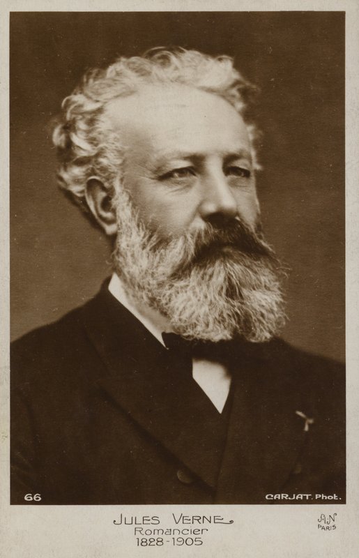 Jules Verne (1828-1905), fransk författare av French Photographer