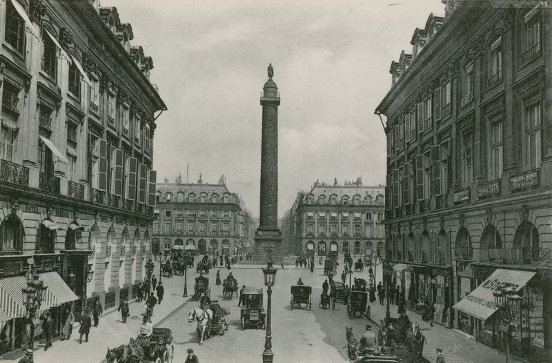 La Place Vendome, Place Vendome (fotogravyr) av French Photographer