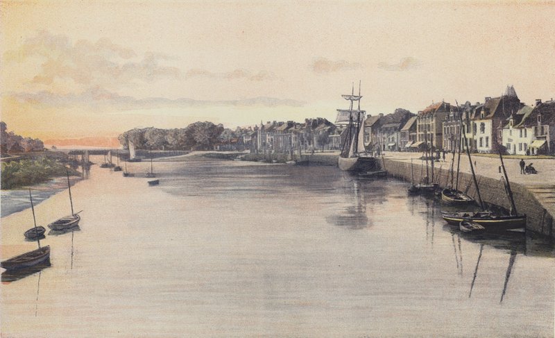 Le Pouliguen, Översikt över hamnen av French Photographer
