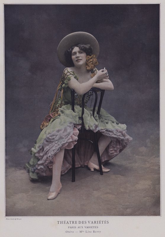 Lise Berry, fransk skådespelerska (färgad bild) av French Photographer