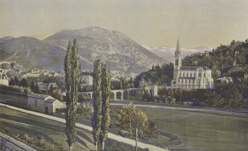 Lourdes, allmän vy av French Photographer